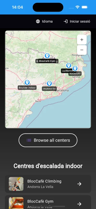 Center Discovery Map